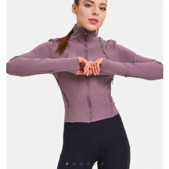 NEW LIT Detached Zip-up Workout Jacket - Mauve Small - Picture 1 of 10
